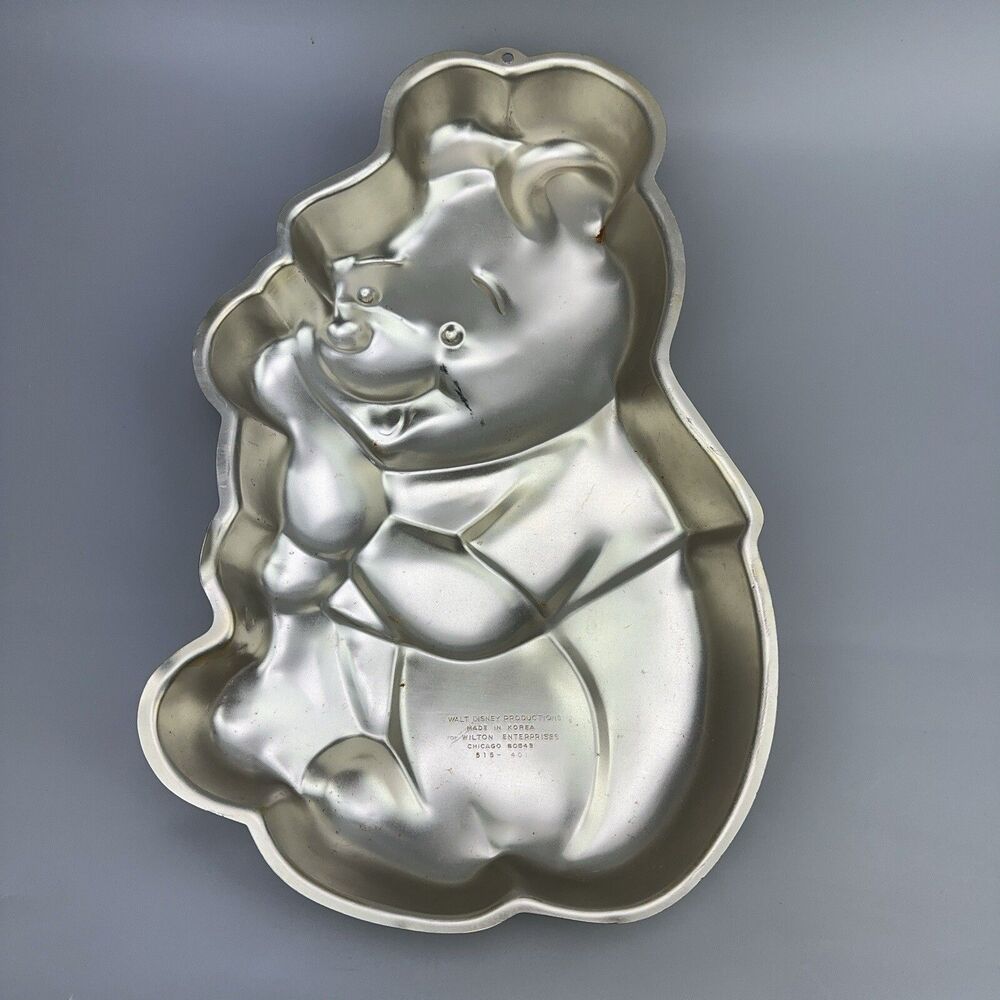 Vintage Winnie The Pooh Birthday Party Gold Wilton Cake Pan 515-401 Walt Disney - Picture 2 of 3